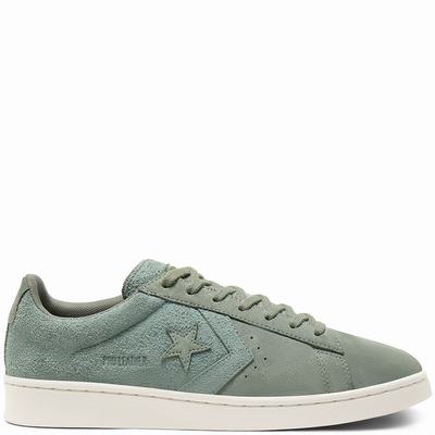 Férfi Converse Unisex Earth Tone Suede Pro Leather Tornacipő CO3824719 Zöld